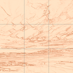 Sepia sketch with grid