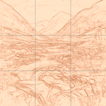 Sepia sketch with grid