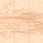 Sepia sketch with grid