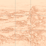 Sepia sketch with grid