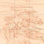 Sepia sketch with grid