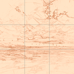 Sepia sketch with grid