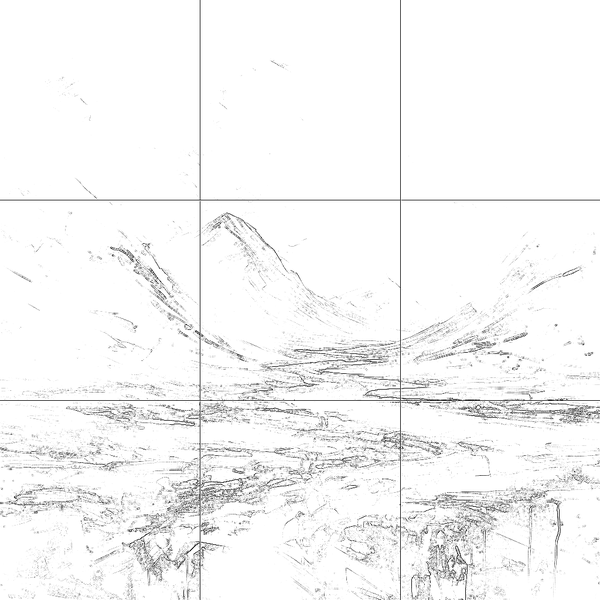 Sketch with grid