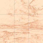 Sepia sketch with grid