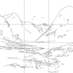 Line drawing with grid