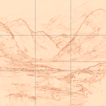 Sepia sketch with grid