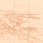 Sepia sketch with grid