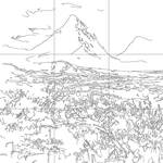 Line drawing with grid