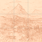 Sepia sketch with grid