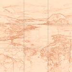 Sepia sketch with grid