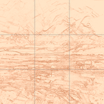 Sepia sketch with grid