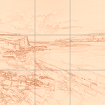 Sepia sketch with grid