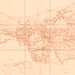 Sepia sketch with grid