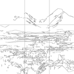 Line drawing with grid