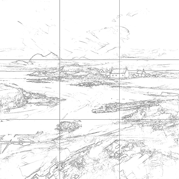 Sketch with grid