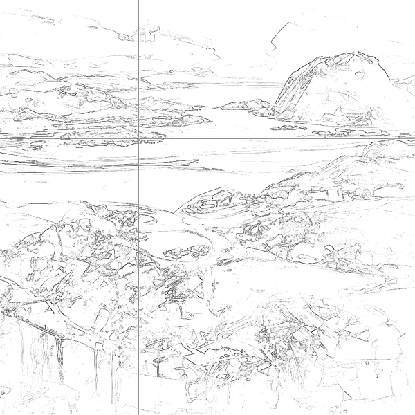 Sketch with grid