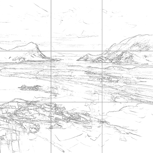 Sketch with grid