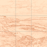 Sepia sketch with grid