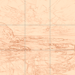 Sepia sketch with grid