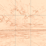 Sepia sketch with grid