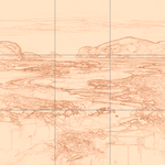 Sepia sketch with grid