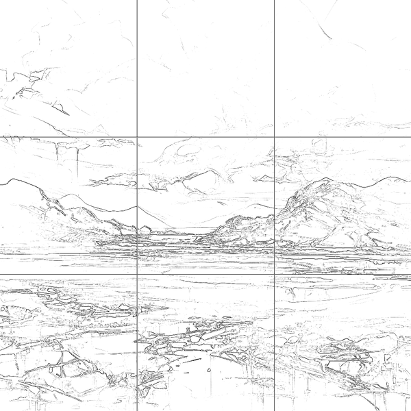 Sketch with grid