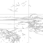 Line drawing with grid