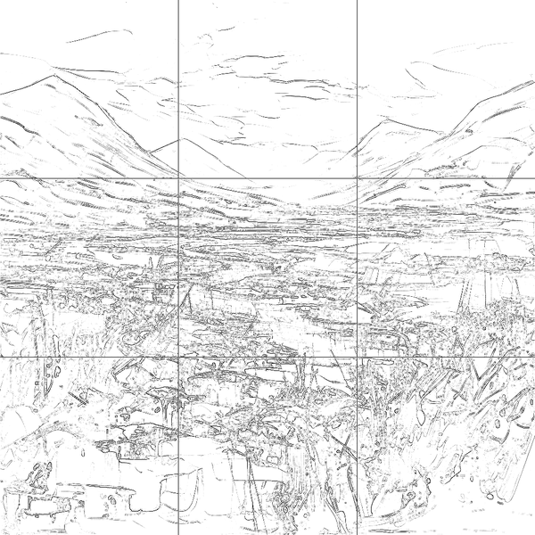 Sketch with grid