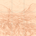Sepia sketch with grid