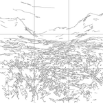 Line drawing with grid