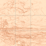 Sepia sketch with grid