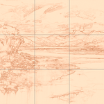 Sepia sketch with grid