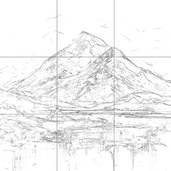 Sketch with grid