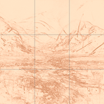 Sepia sketch with grid