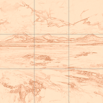 Sepia sketch with grid