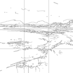 Line drawing with grid