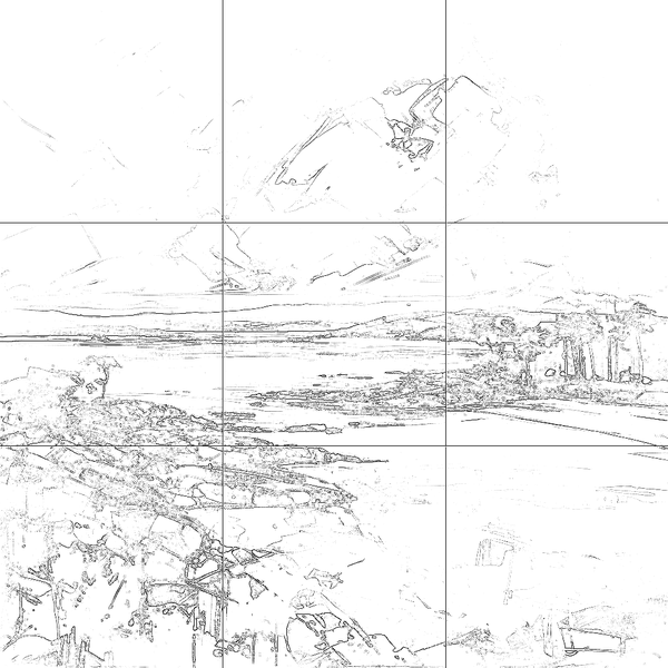 Sketch with grid