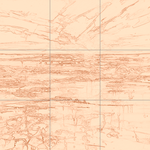 Sepia sketch with grid