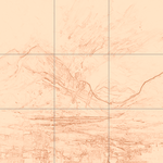 Sepia sketch with grid