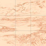 Sepia sketch with grid