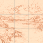 Sepia sketch with grid