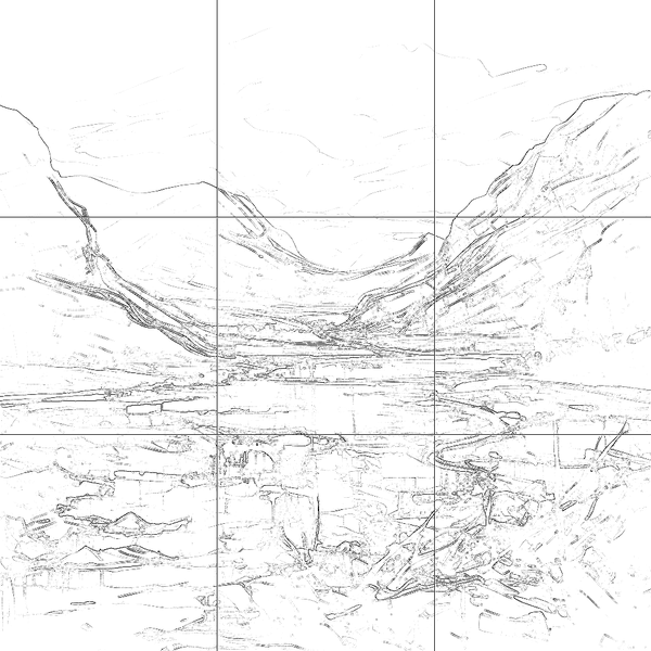 Sketch with grid