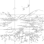 Line drawing with grid