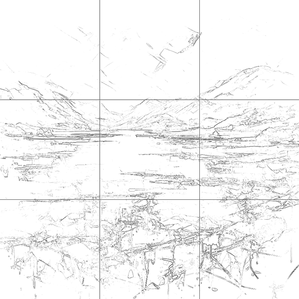 Sketch with grid