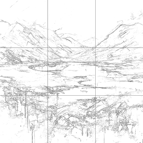 Sketch with grid