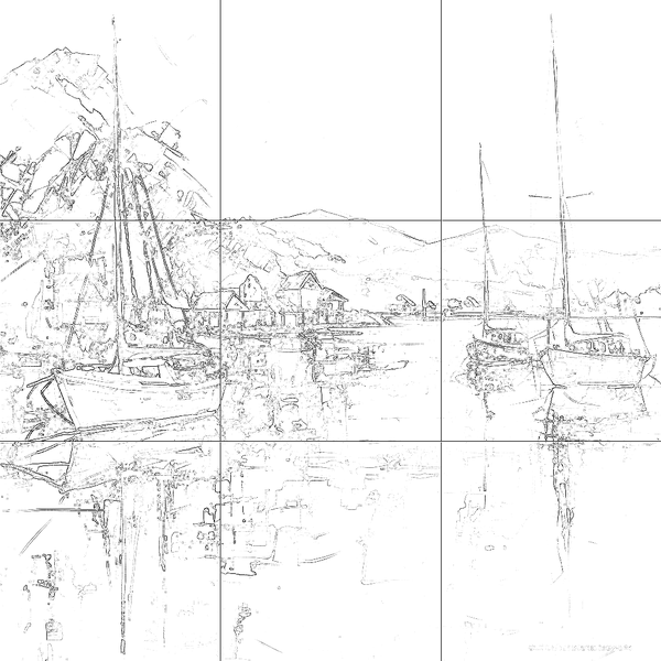 Sketch with grid