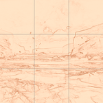 Sepia sketch with grid