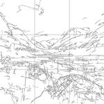 Line drawing with grid