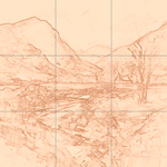 Sepia sketch with grid