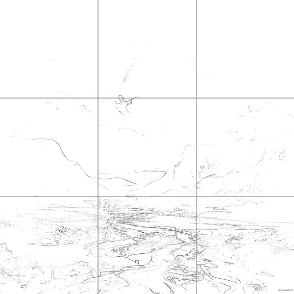 Sketch with grid
